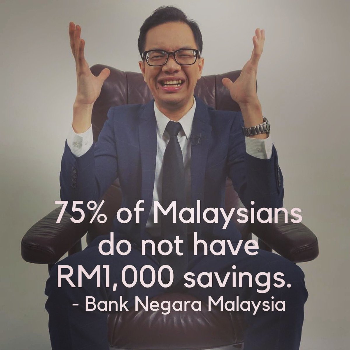 dradamzubir's tweet photo. MAJORITI RAKYAT MALAYSIA TIADA WANG SIMPANAN

1. 75% rakyat Malaysia tidak mempunyai simpanan sekurang2nya RM1,000.
(Kajian Bank Negara Malaysia) https://t.co/cfzMuohOC4