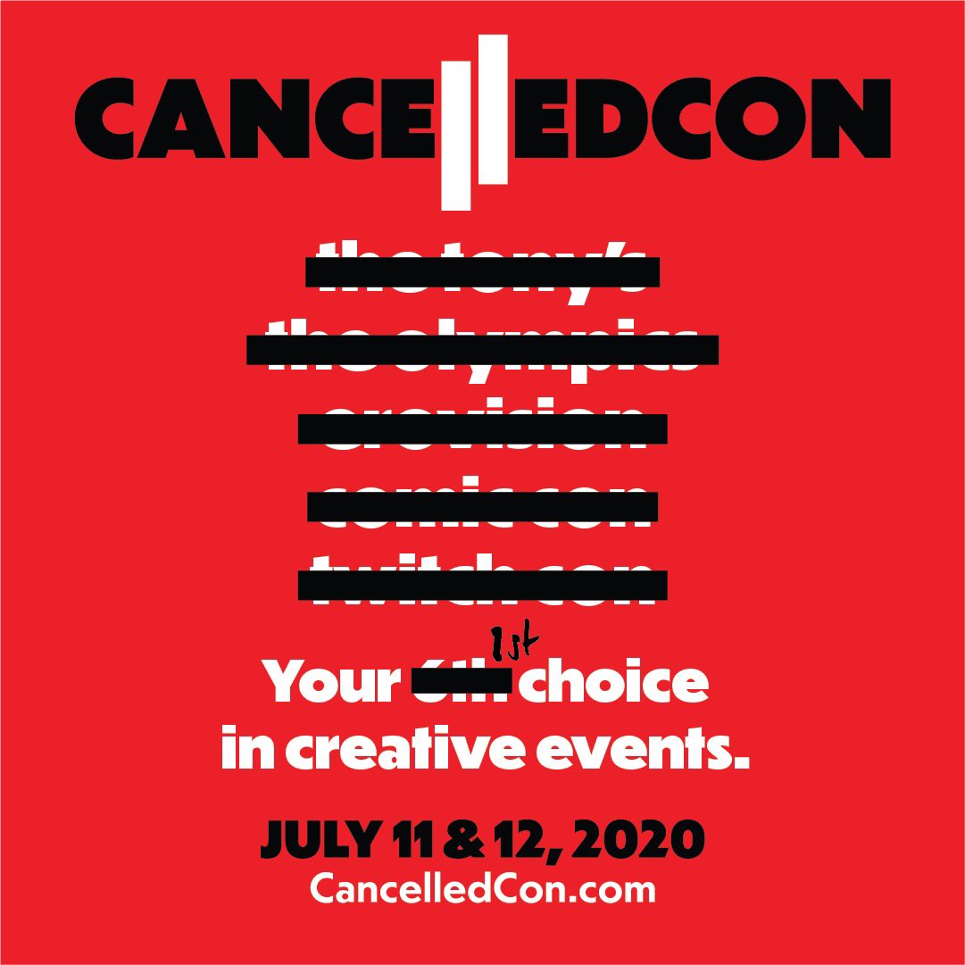 canceled_con's tweet photo. Don’t call it a comeback. We’re launching Season 2 on @Adobe Live today at 12PMpt. Join us at https://t.co/p8WHk1vxO1 and get ready to get canceled. #CreativeIsOverParty https://t.co/xF2RDdijK9