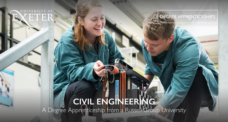 The @UniofExeter offers a 5-year #CivilEngineering #degreeapprenticeship that could just be what you are looking for to train and up-skill new talent @ICESouthWest @ICE_engineers @_EngineeringUK @ncedigital #Engineering #Construction @tor_walton @Adelejdawson