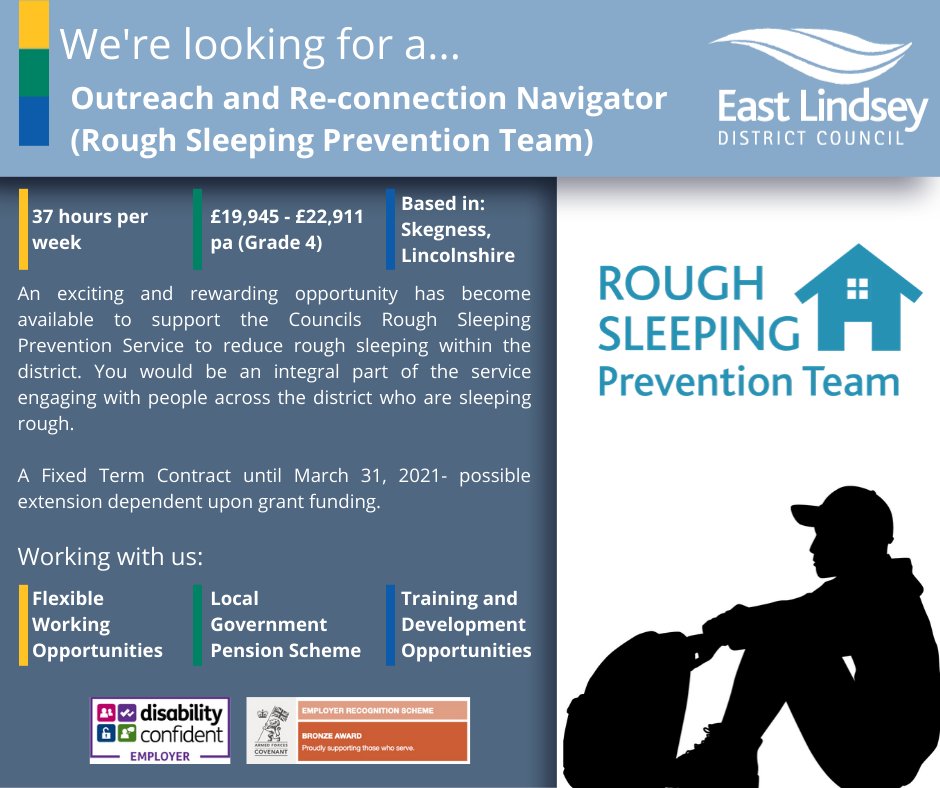 EastLindseyDC's tweet photo. We're recruiting - for more information visit https://t.co/cBfH6ZngiX
#jobs #recruitment #localgovernment #outreach #preventionteam #wellbeing #eastlindsey #lincolnshire https://t.co/FBdyxK4F7G