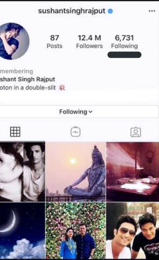 DJenyfa2's tweet photo. 5 days back #SushantSingh instagram account was following 6731 people.. &amp; today its 6706 !!!! How ??? 
Who is using Sushant’s phn when it’s with mumbai police ????? #justiceforSushantforum #CBIEnquiryForSushant we want CBI enquires... https://t.co/XIoJ2EmrKB