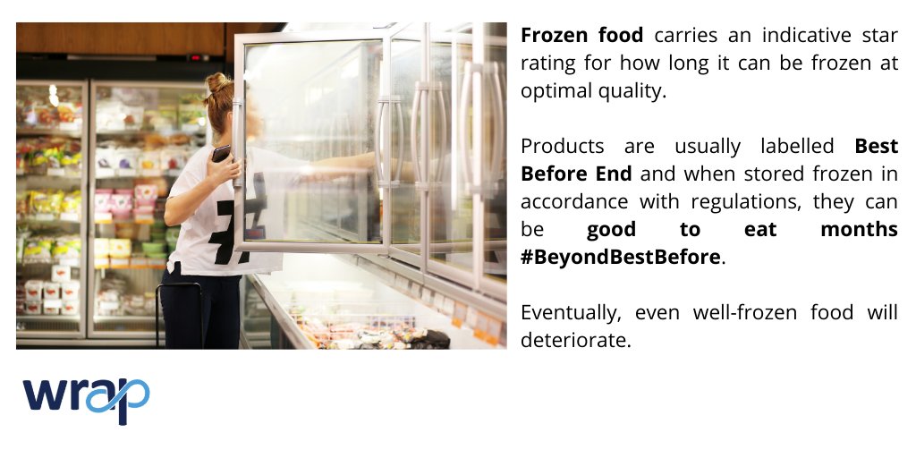 WRAP_NGO's tweet photo. Frozen foods can have months of life #BeyondBestBefore. Our new guidance outlines how these can be redistributed to make the most of this frozen products https://t.co/eVKtGQL2w0 https://t.co/cQW61qcCBw