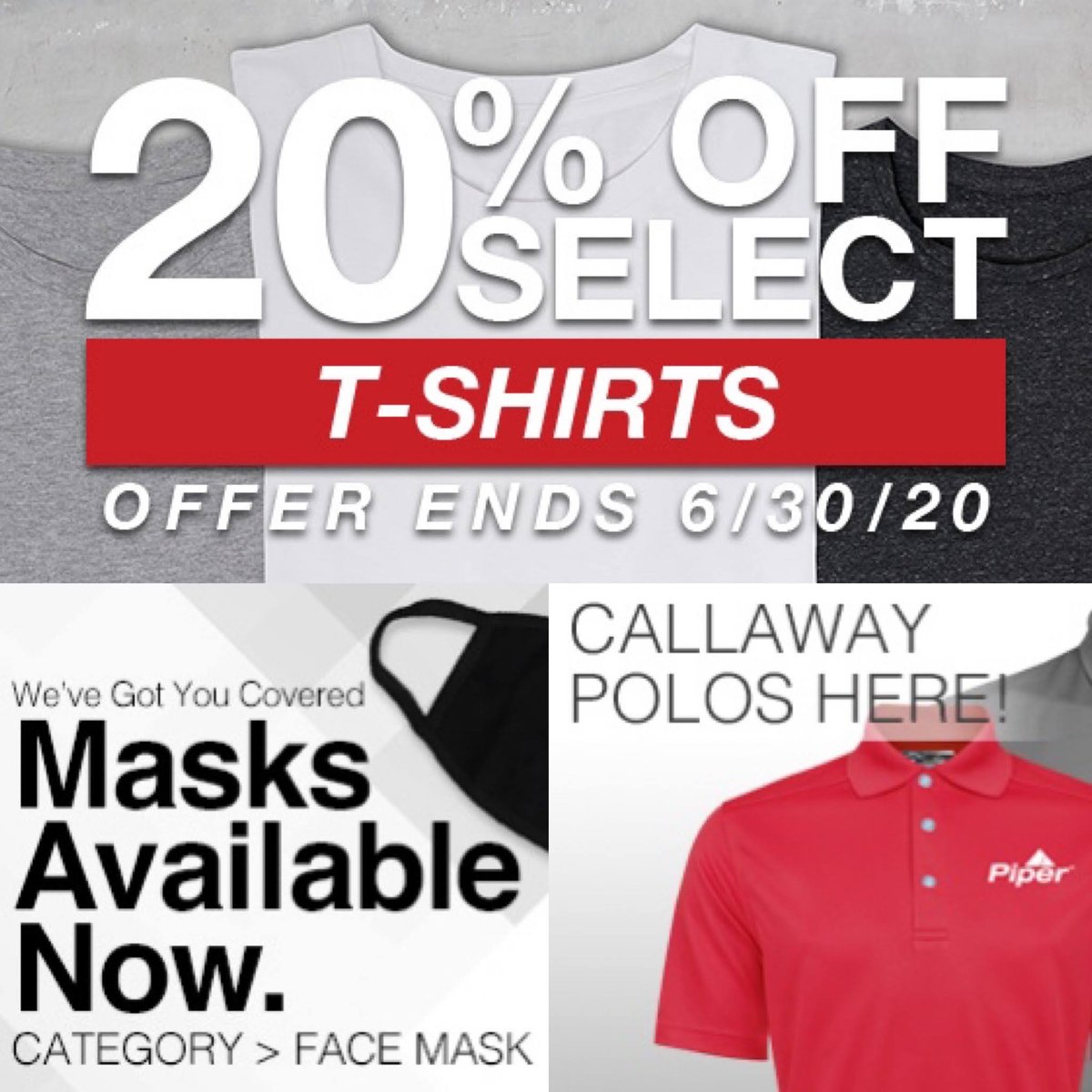 piperaircraft's tweet photo. Head over to the #PiperPilotShop to save 20% on T-Shirts! Piper branded face masks are also available so you can social distance with style!
#Piperaircraft #teeshirts #sale https://t.co/8AFK9g63AK