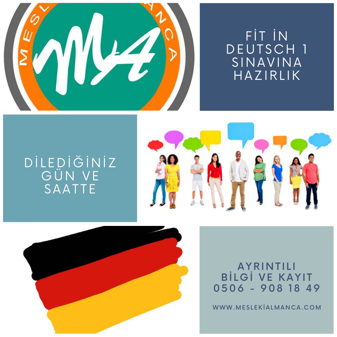 meslekialmanca's tweet photo. Fit in Deutsch 1 Sınavına Hazırlık https://t.co/WzfaJ4rwho