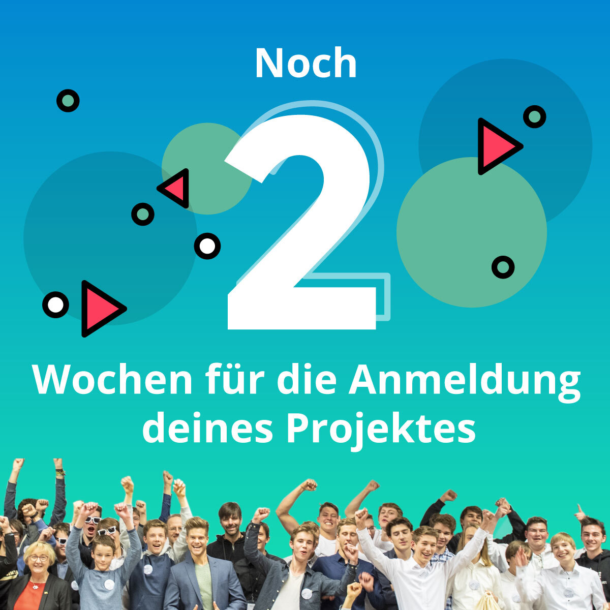 Nur noch 2 Wochen bis zur Anmeldefrist!
Wir warten auf deine Projektidee.🤓 Gestalte mit Künstlicher Intelligenz die Welt von morgen.

#bwki #ki #künstlicheintelligenz #wettbewerb #mint #maschinellesLernen #ai #artificialintelligence #gewinnen