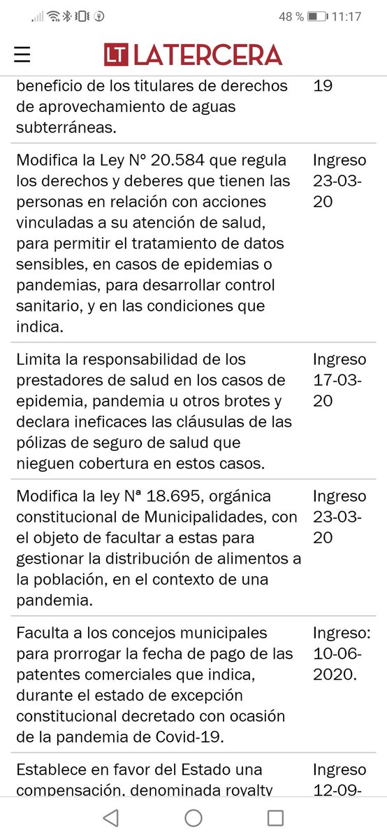 Miren algunos de los proyectos "inconstitucionales". Mírenlos bien.
