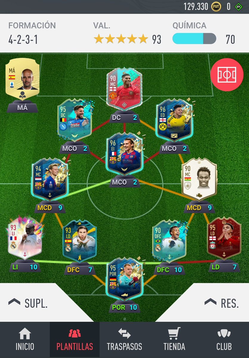 sebas02__'s tweet photo. @xARiiAN Plantilla para la química, y las dos formaciones ingame. Presupuesto 130k + 50k de recompensas https://t.co/yDHaHv2qwB