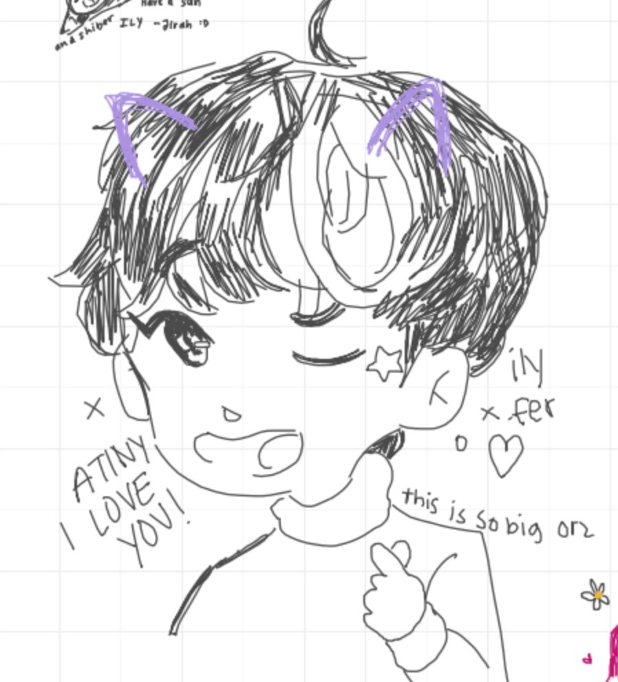 「HELLO WHO DREW THIS HES SO CUTE¡¡¡¡ i love u moreeeee 」Fer 🥂 COMMS