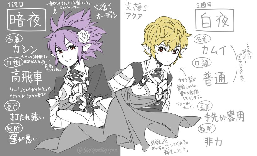 FEifの1周目(暗夜編)と2周目(白夜編)の時のマイユニット設定と初見プレイ時の思い出。 