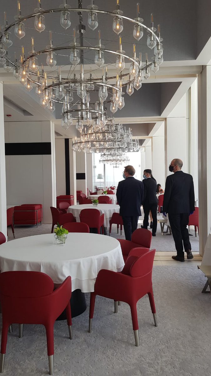 ludovic_pouille's tweet photo. Happy to come back to the magnificent #Fouquets restaurant at the #LouvreAbuDhabi together with the director of the Museum @ManuelRabate and the CEO of the Restaurant @PascalPinazo. Congratulations for the great reopening in full respect of the new sanitary rules!
#FranceUAE 🇦🇪🇫🇷 https://t.co/oSpwem3Z06