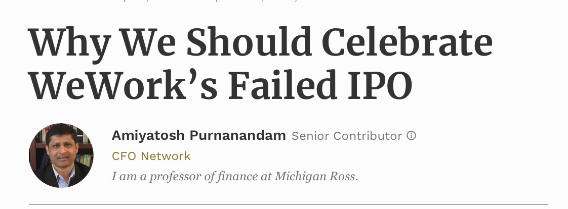 Mitch Trubisky: WeWorkGenerated a lot of buzz to ultimately have a failed IPO.