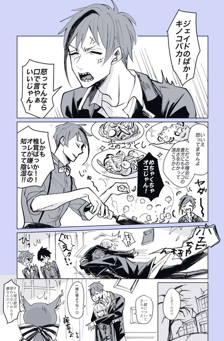 リーチ兄弟の兄弟喧嘩と巻き込まれた監督生♀
※若干フロ監♀??
(?顔有りちょっとしゃべる)

#twstプラス 