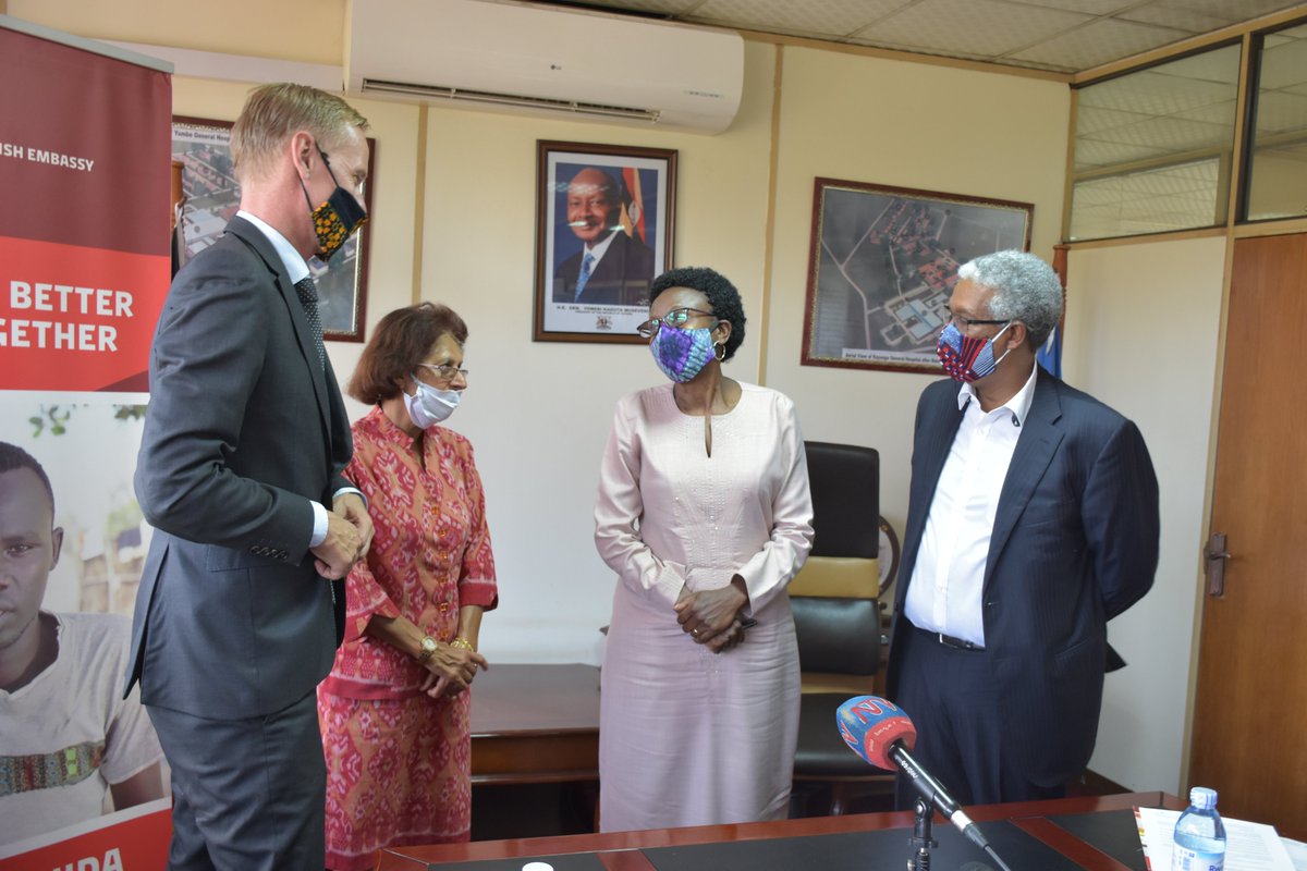 JaneRuth_Aceng's tweet photo. Today, I witnessed the signing of a funding agreement worth $1,000,000 between @DKinUganda and @WHOUganda for the @MinofHealthUG in support of the COVID-19 response. This grant will be instrumental in procuring test kits and additional PPE for our frontline health workers. https://t.co/7QCKZnrN7g
