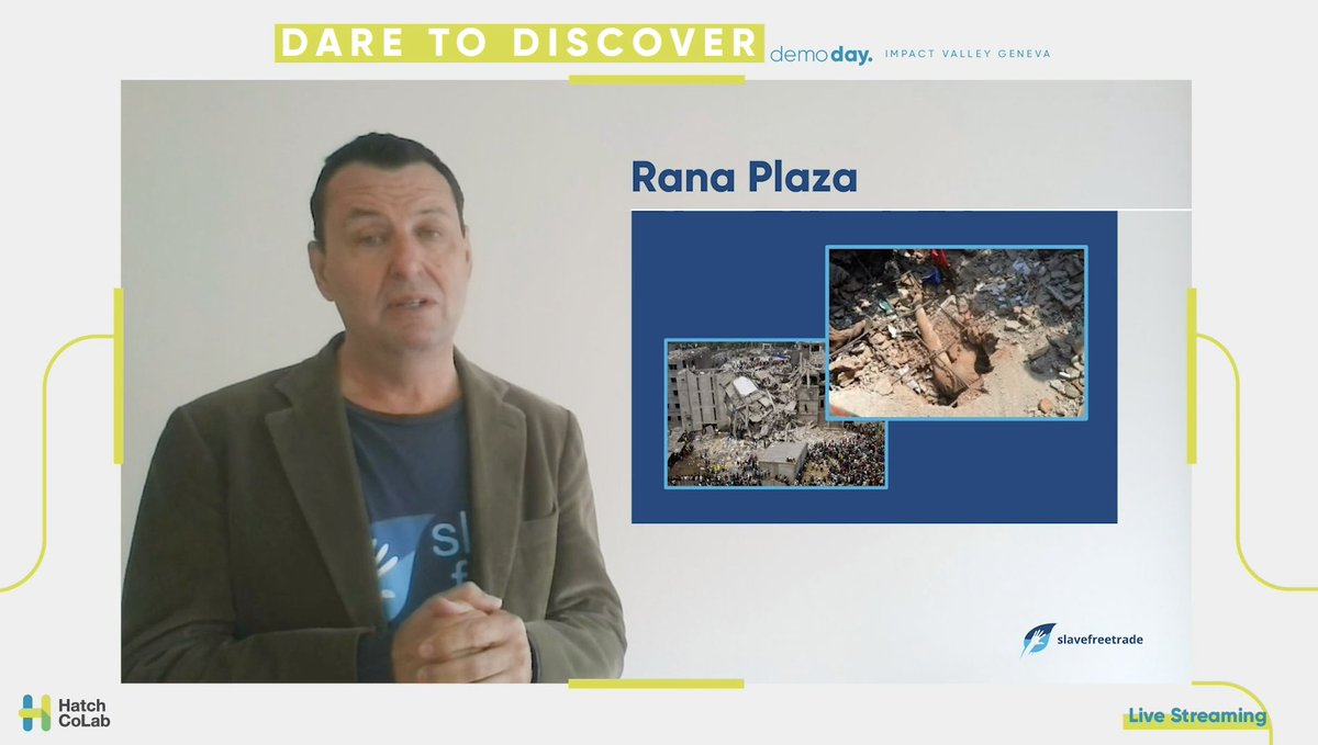 LIVE NOW🌱🦄Brian, Founder &amp; CEO <a href="/slavefreetrade/">slavefreetrade🇨🇭</a> with 4 active pilots and aiming to enroll 15K staff by 2021! Discover how mapping out supply chains can help us fashion  a world #MadeinFreedom. DM us for more information slavefreetrade.org #DaretoDiscoverDD20
