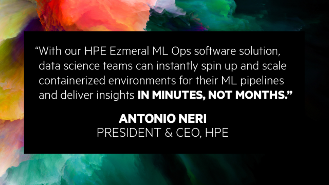 INTRODUCING: HPE Ezmeral, HPE's new software portfolio to run, manage, control, and secure customers’ applications &amp; data. #HPEDiscover dy.si/onRoVn