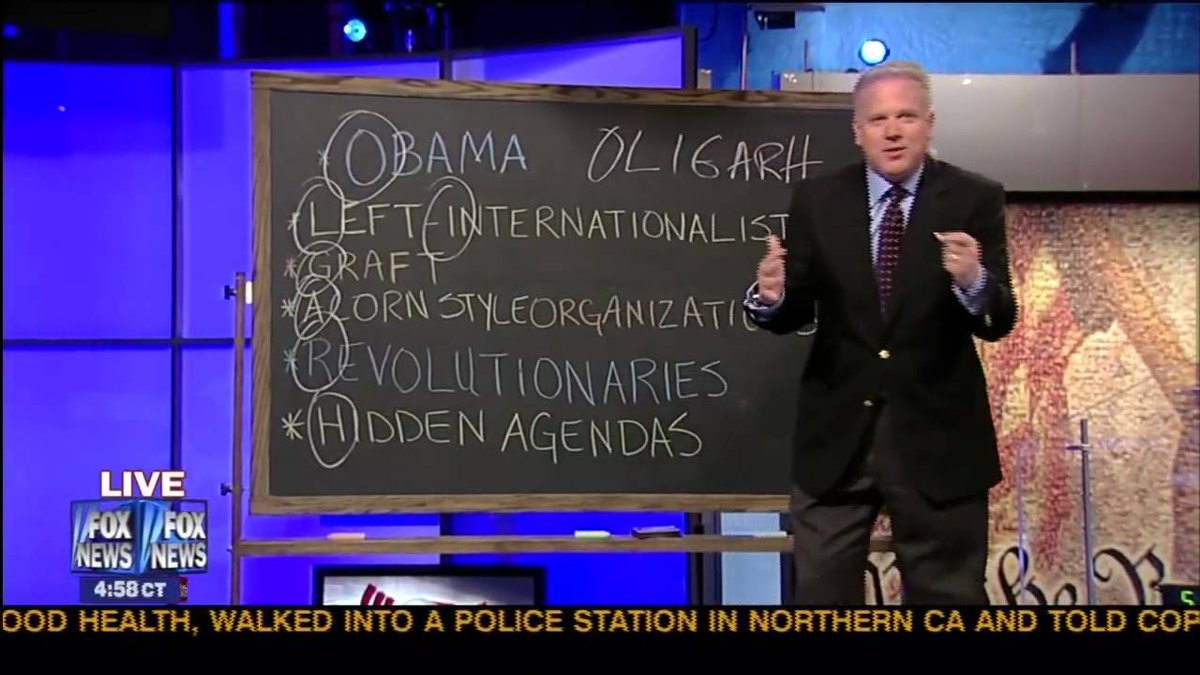 The story Fox News and the Republican Party told was that Obama was a secret Muslim working with secret evil international cabals.Again. It was the New World Order. An antisemitic conspiracy theory.The white fascists believed they were fighting a holy war IN AMERICA.29/