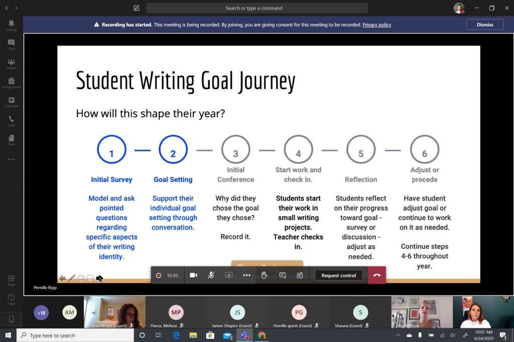 hottsnewreads's tweet image. Ss need to keep their minds thinking over the summer, lead by ex-Pd w/Ts throughout the US learning to improve writing instruction for my students from @pernilleripp.  Excited to learn and update instruction for my kiddos!  #hottingerhighlights #middleschoolwriting