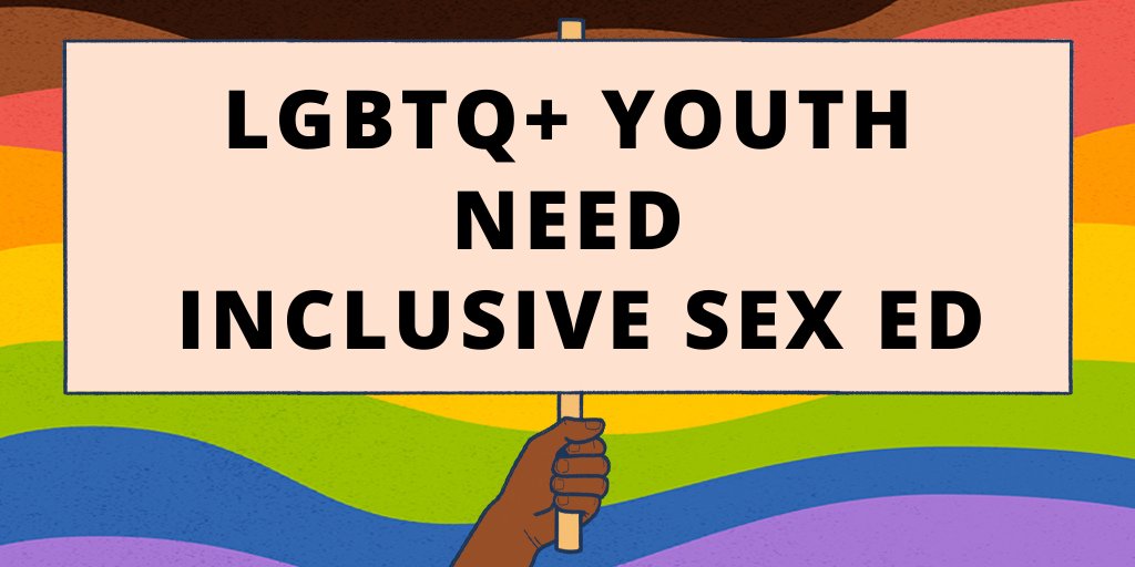 Fewer than 1 in 10 LGBTQ+ young people report that their sex education included positive representations of LGBTQ+ people.

This is UN👏🏾AC👏🏼CEPT👏🏽ABLE 

#PrideInSexEd