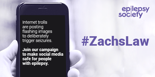 Internet trolls are posting flashing images to deliberately trigger seizures. In one instance, they targeted a 9-year-old boy called Zach. Join our campaign to make social media safe for people with #epilepsy and help us pass #ZachsLaw bit.ly/2VaVYYT