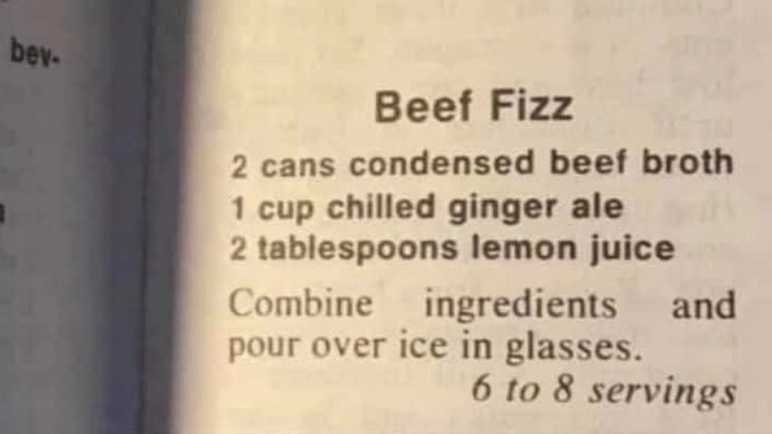 It's hot out there today guys, stay hydrated with a beef fizz