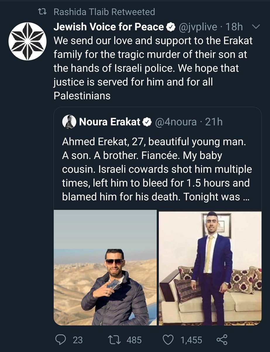 Here's Congresswoman Rashida Tlaib retweeting solidarity for the driver.