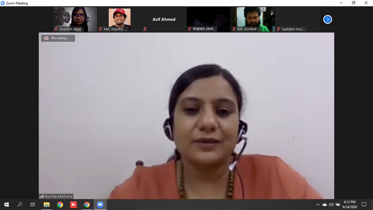 EMKCenter's tweet photo. @EMKCenter along with @USAndIndia , @nexusdelhi and @usembassydhaka co-organized a regional session with Ms. Ruchika Malhotra focusing on how entrepreneurs can lead their businesses through digital media. More than 100 participants joined the session.

#EMKCenter #MSME #MSMEMonth https://t.co/xQiZySGI2L
