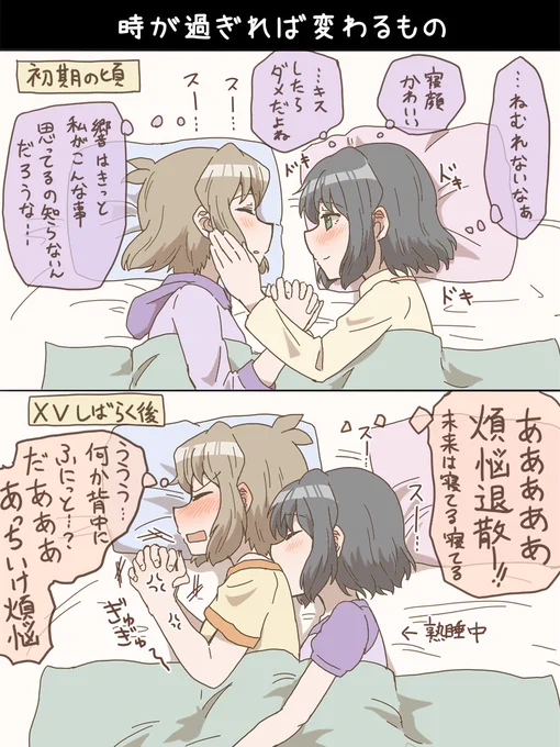 一緒に寝るときのひびみく 