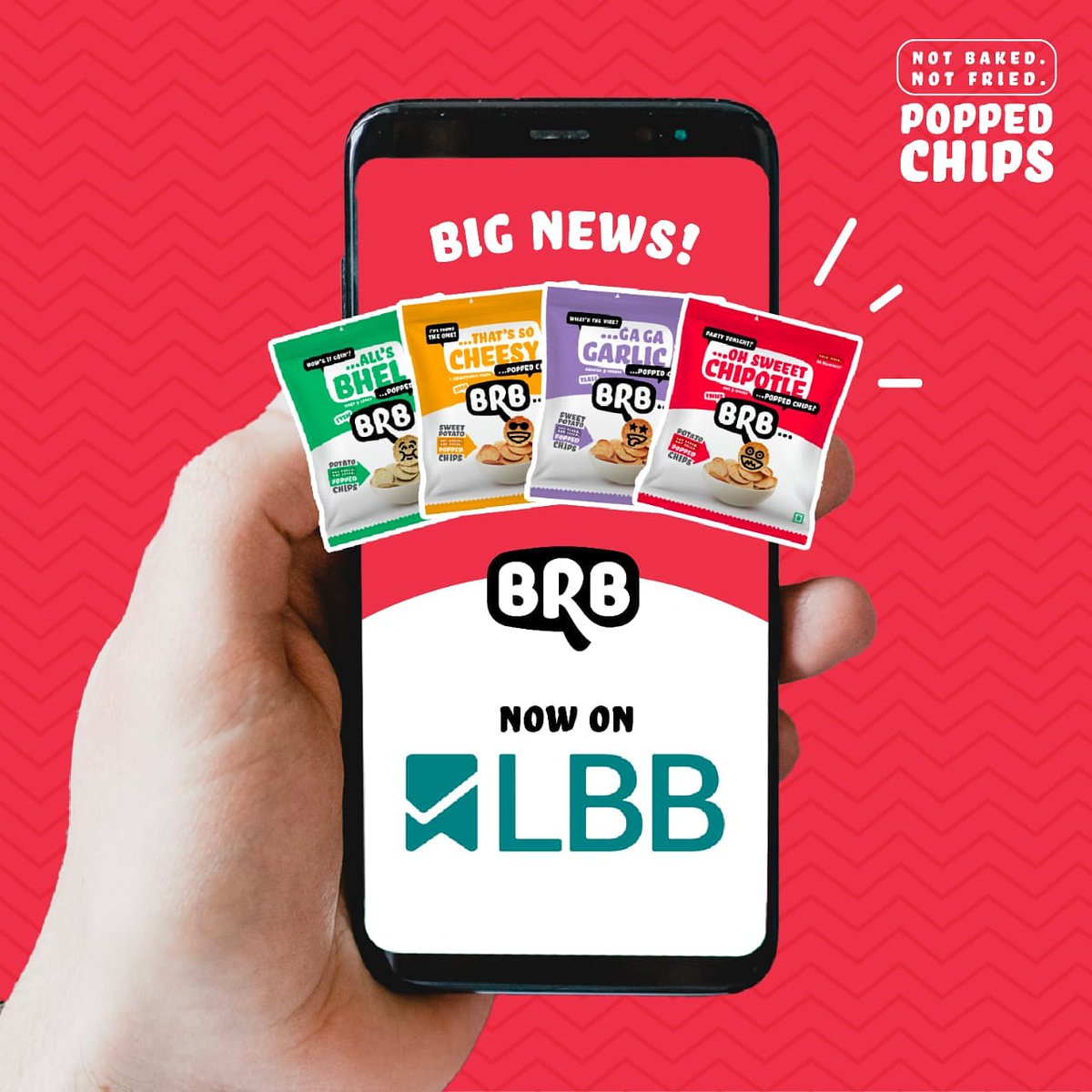 Feel_Like_BRB's tweet photo. Big news π£π£ We are live and popping on @LBBIndia You know the drill when you want to snack on the #NotFried #NotBaked #glutenfree BRB #PoppedChips ππΌ shop, stock & snack.
#SnackingUpgrade #snackideas #weekdayvibes #wednesdaywisdom #foodblogger #ifoundawesome https://t.co/NykRTWLjZE