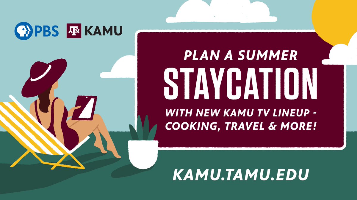 KAMUTVFM's tweet photo. What summer program are you going to tune in to today? From #Grantchester at 11 a.m. to #BeyondYourBackyard at 1:30 p.m. and many shows in between, continue spending your summer with #KAMU! https://t.co/zMkIld83mn