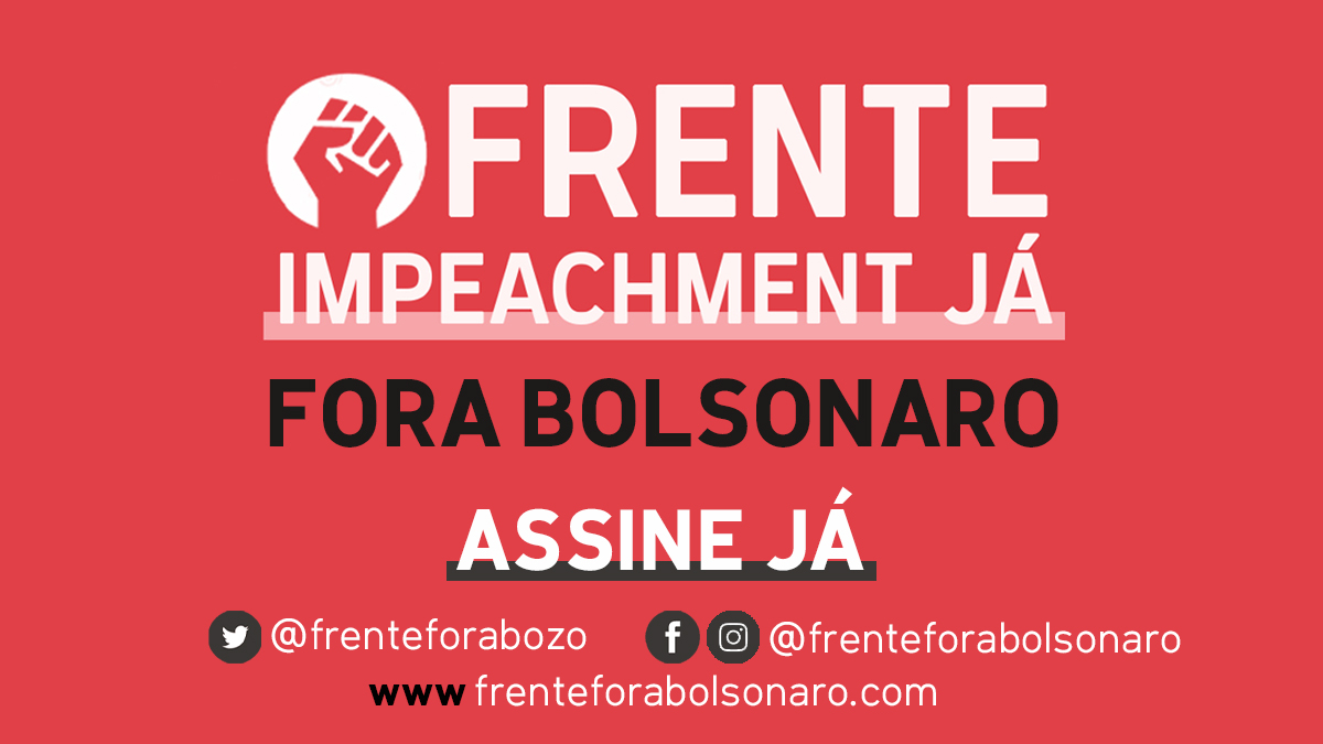ZeDirceu_'s tweet photo. Amigas e amigos, assinei o manifesto Frente Impeachment Já - Fora Bolsonaro. Convido TODAS E TODOS a ASSINAR, e mais do que isso, MOBILIZAR seus amigos, familiares e colegas de trabalho a assinar também. Assine e compartilhe: https://t.co/KqbO5DGxyY
#ForaBolsonaro #impeachmentJa https://t.co/g8sVhrlZum