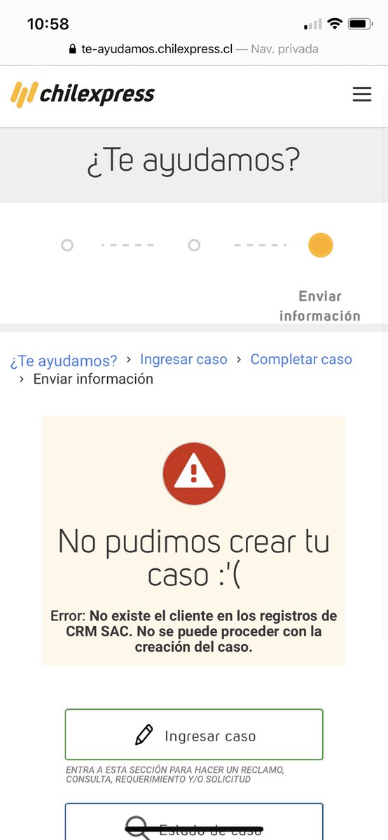YaNi__Fernandez's tweet photo. @ChilexpressHelp solicite retiro a domicilio y no me entregan nro de envio. Pague ya con tarjeta. No me deja reclamar en web. Ayuda https://t.co/Kvuy94Gq9G