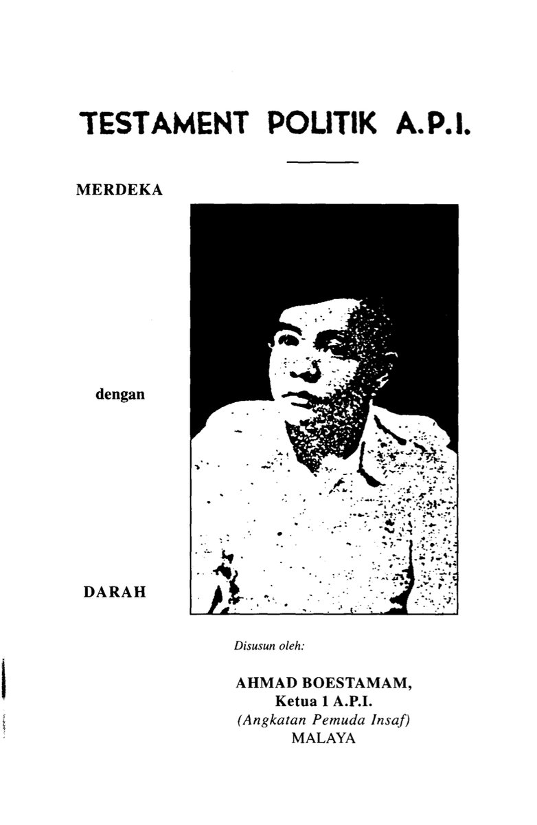 Fahmi Reza On Twitter Angkatan Pemuda Insaf Api Ialah Gerakan Politik Pemuda Kiri Yg Ditubuhkan Pada 17 Feb 46 Di Ipoh Perak Bawah Pimpinan Ahmad Boestamam Asalnya Sayap Pemuda Pkmm Mula Gerak
