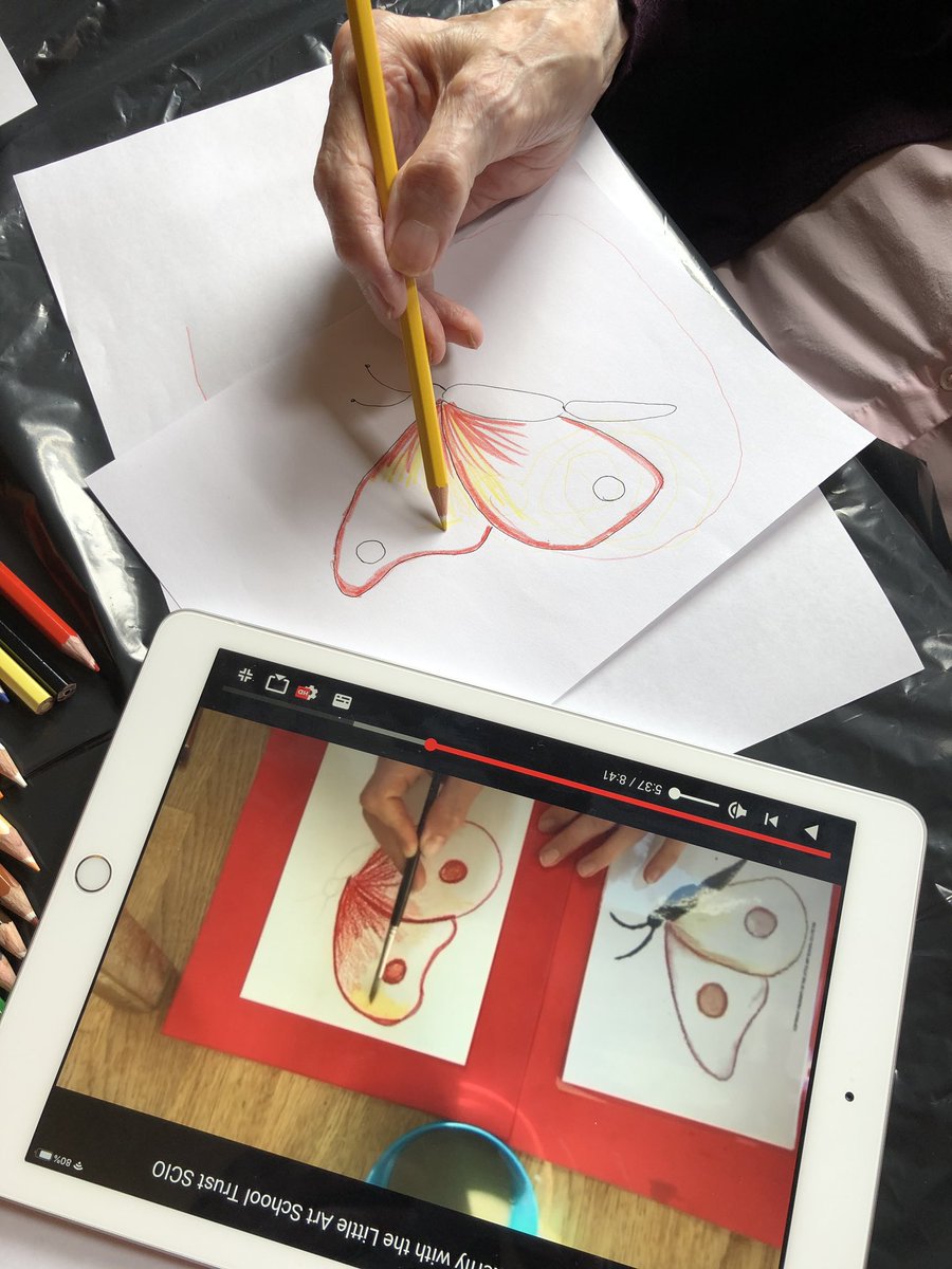 WindyhallH's tweet photo. We are working on our artistic skills with fab online tutorials from the @LASchoolTrust.  Residents said, 
‘It feels relaxing to draw”
“I like the laughing when we are drawing together”
“I enjoyed it so much I forgot to drink my tea “  Happy days!
@scottishcare @CareInspect https://t.co/dGc30VNxxI
