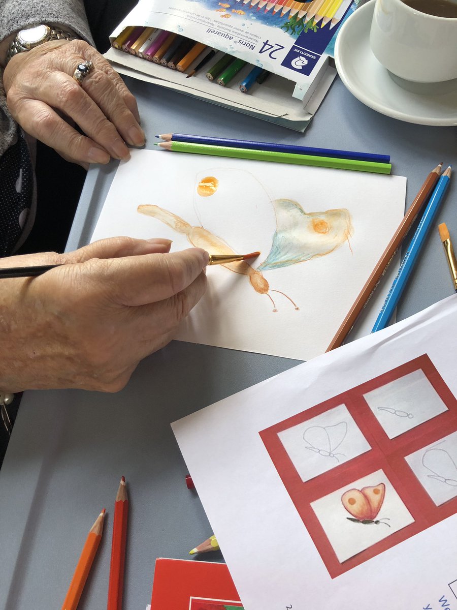 WindyhallH's tweet photo. We are working on our artistic skills with fab online tutorials from the @LASchoolTrust.  Residents said, 
‘It feels relaxing to draw”
“I like the laughing when we are drawing together”
“I enjoyed it so much I forgot to drink my tea “  Happy days!
@scottishcare @CareInspect https://t.co/dGc30VNxxI