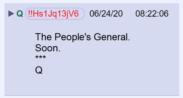 64) Q responded. *** = Mike Flynn is a 3-star General.