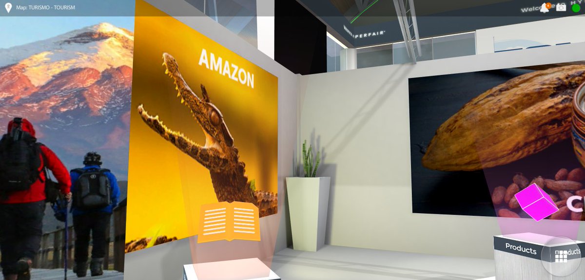 En la Feria Virtual participa el Ministerio de <a href="/TurismoEc/">Viceministerio de Turismo Ecuador 🇪🇨</a>, promocionando a Ecuador como el país de los "cuatro mundos": Galápagos, Costa, Andes y Amazonía ofrecen múltiples destinos que ofertan cultura, aventura, naturaleza y gastronomía 🇪🇨.

📌 Visita este stand para conocer más