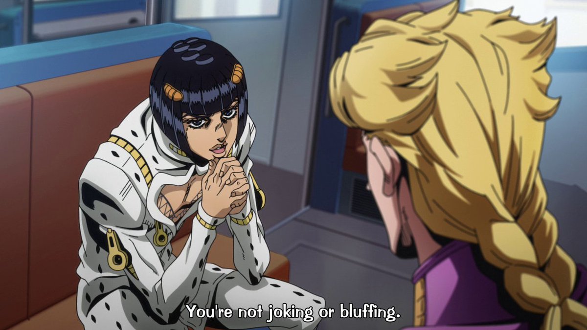 Anyway, I'm taking screenshots of Bruno Bucciarati while I rewatch Vento Aureo for reasons... gonna post them in this thread for anyone else who needs them
