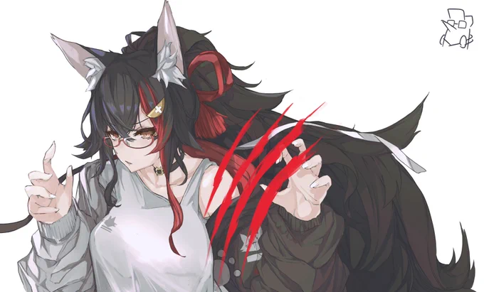#みおーん絵 
「Wolf」 