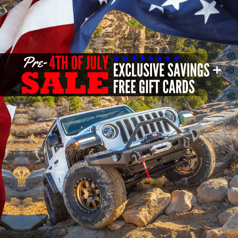 🇺🇸 O-oh Say Can You See The NEW SAVINGS? Pre-4th Of July Sale Starts Now! ➡️Shop Now: buff.ly/3eBn1Eo #Morris4x4 #Jeeplife #July4thSavings #america #fourthofjuly #independenceday #usa