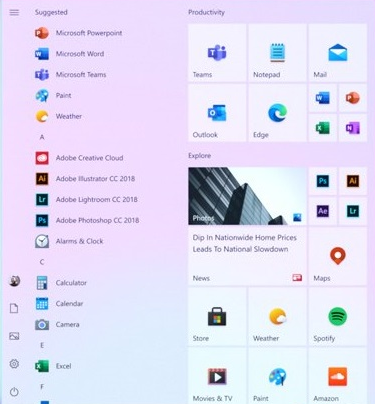 SOSOrdinet's tweet image. #Windows10 : première ébauche du #menudémarrer ! (sous haute in&quot;#fluent&quot;...) blog.sosordi.net/2020/06/window… #Microsoft