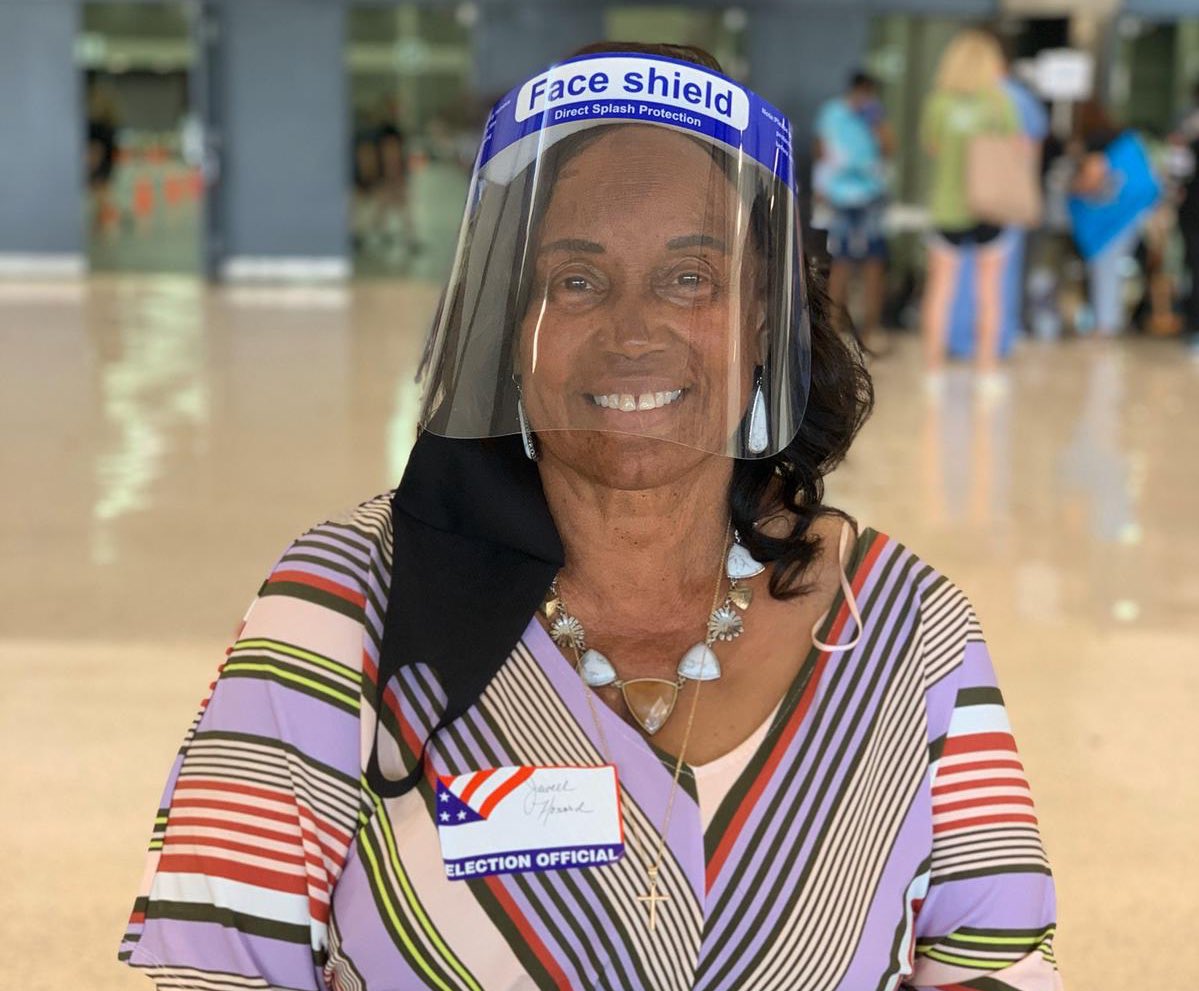 WCKitchen's tweet photo. Yesterday, we met Jewell, a social worker in Kentucky who has been an election official since she was 18.

“Food brings people together. If you want to get people together and talking, set the table! Hand people water and food and it’ll be a beautiful thing.” #ChefsForDemocracy https://t.co/bOsSTIef2W