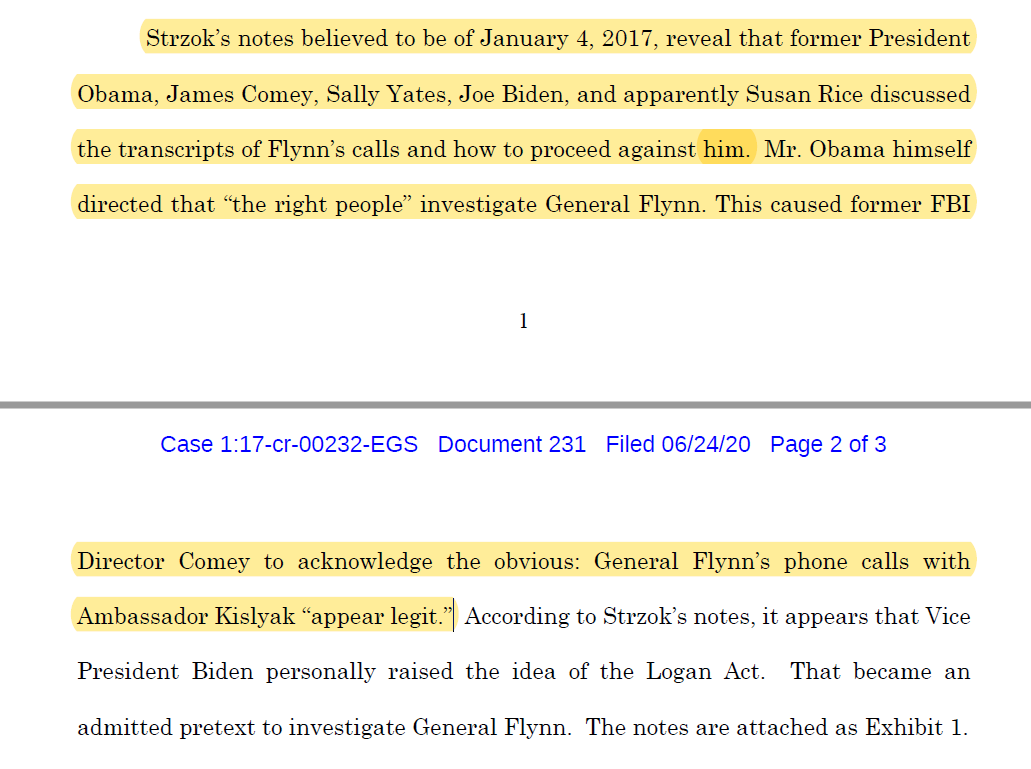 Also on 1/4/2017 (likely):The new Strzok notes detailing the Obama Admin's discussion of the Flynn calls.Including: Logan Act, instructions on how to proceed. Important - FBI leadership in attendance (Comey).