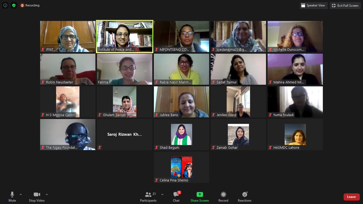 IPDS_Pakistan's tweet photo. An insightful conversation today wd Women from across Pakistan Centre #Women #Peace & #Leadership
@IPDS_Pakistan @FarhatAkram @ShadBegum @WomenVoices_Pak @Abktsays #GlobalWomenInsight on"Women's Leadership and Challenge of COVID-19" #ABCD2020 #ABCDGlocal #ABCDGlobal @UNDP https://t.co/asrrYcyLiE