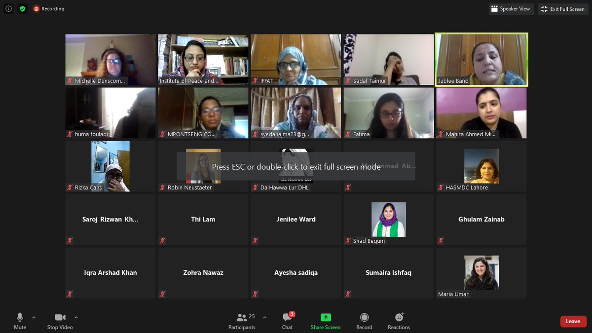 IPDS_Pakistan's tweet photo. An insightful conversation today wd Women from across Pakistan Centre #Women #Peace & #Leadership
@IPDS_Pakistan @FarhatAkram @ShadBegum @WomenVoices_Pak @Abktsays #GlobalWomenInsight on"Women's Leadership and Challenge of COVID-19" #ABCD2020 #ABCDGlocal #ABCDGlobal @UNDP https://t.co/asrrYcyLiE