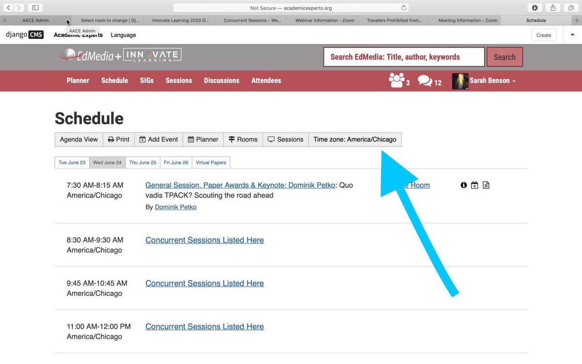 aace's tweet image. Have you tried the new ⏰Time Converter on #AcademicExperts at #EDIL20? Let us know your thoughts so we can create the best experience for you!

Comments or suggestions to conf@aace.org
