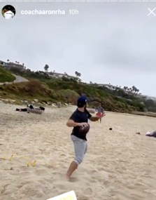 It's not 1-for-1 because we aren't sure on the distance Allen is throwing in these pictures but just look at the difference in shoulder tilt. That is what affects trajectory. Also, check the frontside arm/elbow.  https://twitter.com/BradleyGelber/status/1275585884646182914