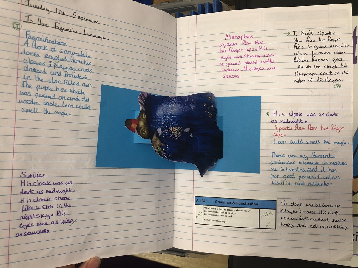 MissBeckyPowell's tweet photo. Year 6 thoroughly enjoyed being emmersed in the ‘Leon and the Place Between’ mini mission. We followed a clear sequence of lessons which resulted in some incredible final pieces of work, both writing and art! @TheConcentricC https://t.co/ShArdSqU2X