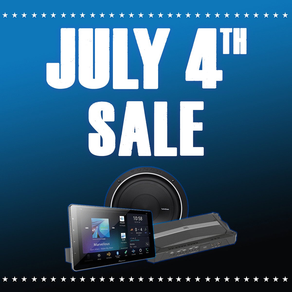 DriveInAuto's tweet image. Our 4th of July Sale is HERE! Tons of your favorite brands in-stock and on sale!