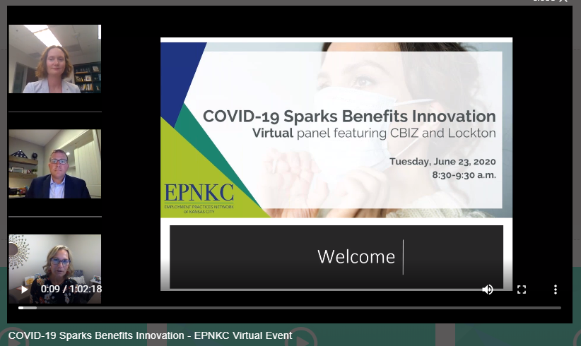 pollythomaskc's tweet photo. Thank you so much for allowing me to be a panelist yesterday for @EPN_KC's virtual event - "COVID-19 Sparks Benefits Innovation". I shared some recommendations on enhancing employee wellbeing during these uncertain times. #wellbeing https://t.co/iFT4VOjynw