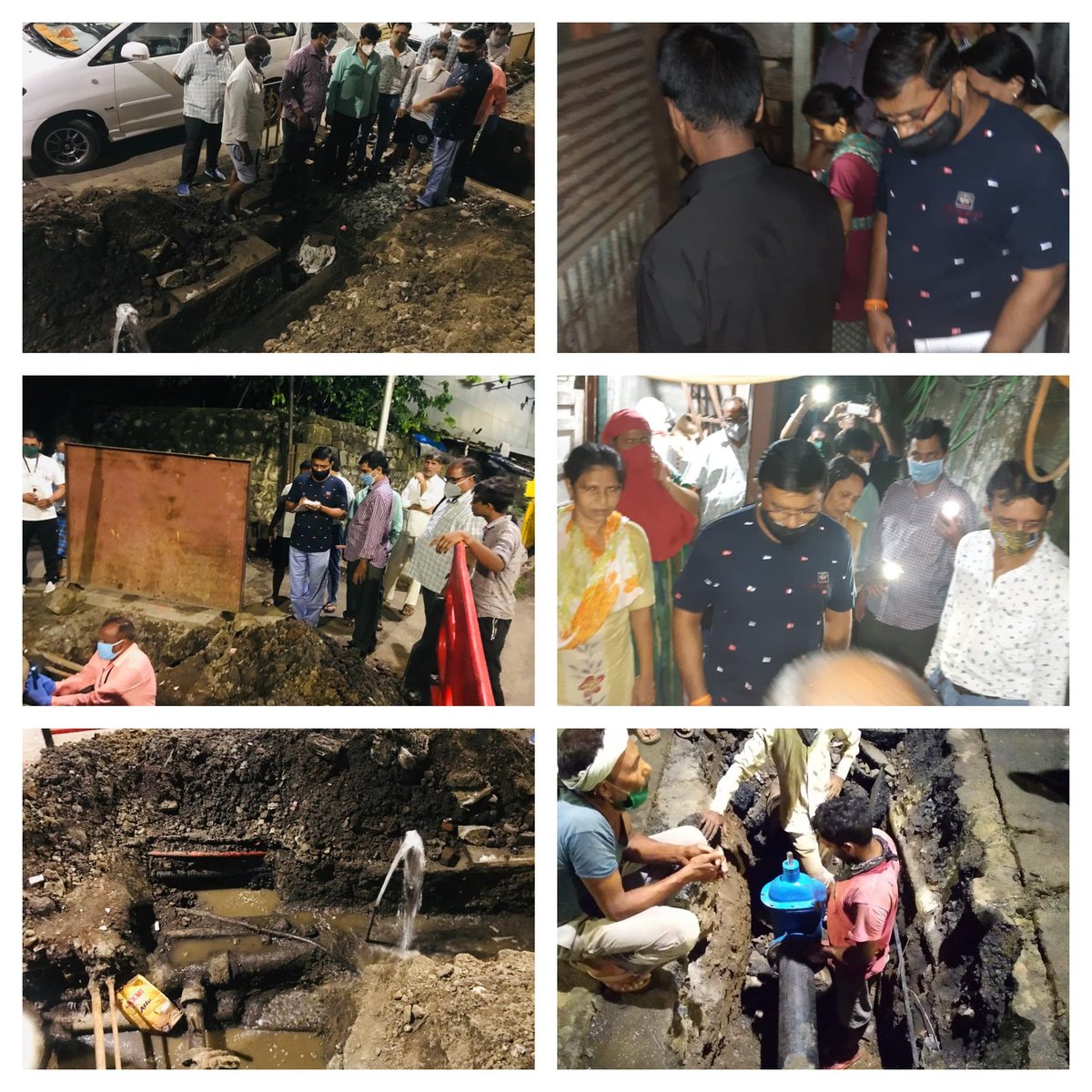 पहाटे पावणे पाच वाजता संजय गांधीनगर येथे जाऊन जलवाहिनीच्या कामाची पाहणी केली <a href="/OfficeofUT/">Office of Uddhav Thackeray</a> <a href="/AUThackeray/">Aaditya Thackeray</a> <a href="/isurajchavan/">Suraj Satish Chavan</a> <a href="/KishoriPednekar/">Kishori  Pednekar</a> <a href="/AGSawant/">Arvind Sawant</a> <a href="/iYashwantJadhav/">Yashwant Jadhav - यशवंत जाधव</a> <a href="/YaminiYJadhav/">Yamini Yashwant Jadhav</a> <a href="/ShivSena/">Shiv Raj</a> <a href="/the_yuvasena/">YuvaSena - युवासेना</a> <a href="/IMyuvasena/">Yuvasena</a>
<a href="/liparevijay/">Vijay (Dau) Lipare</a> <a href="/mybmc/">माझी Mumbai, आपली BMC</a> <a href="/mybmcWardE/">WARD E BMC</a>